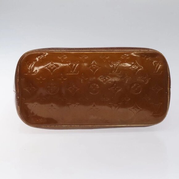 LOUIS VUITTON Monogram Vernis Houston Hand Bag Bronze - Picture 5 of 16